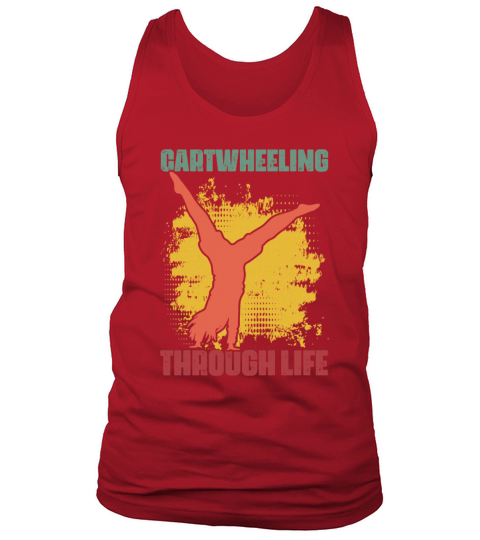Retro Vintage Cartwheel Gymnastics Lover For A Tank Top Unisex