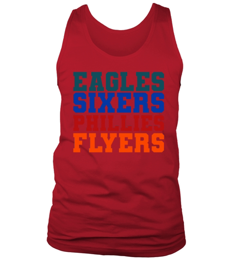 Retro Vintage Eagles Sixers Phillies Flyers Tank Top Unisex