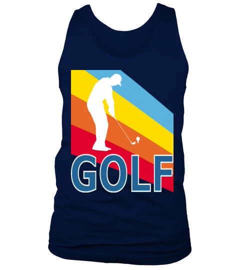 Retro Vintage Style Golf Player Sports Game Tank Top Unisex