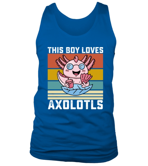 This Boy Loves Axolotls Tank Top Unisex