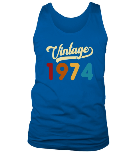 Vintage 1974 Limited Edition 47th Birthday Gift Tank Top Unisex
