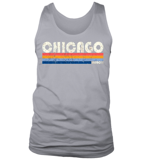 Vintage 70S 80S Style Chicago Il Tank Top Unisex