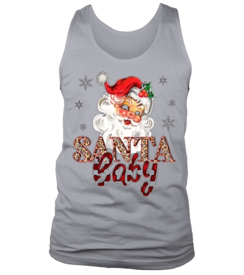 Vintage Santa Leopard Plaid Tank Top Unisex