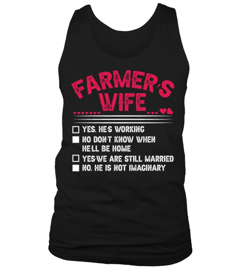 Womens Farmer s Wife Checklist funny saying gift Tank Top Unisex