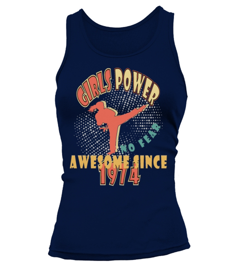 1974 vinatge Girls Power Birthday Tank top Woman