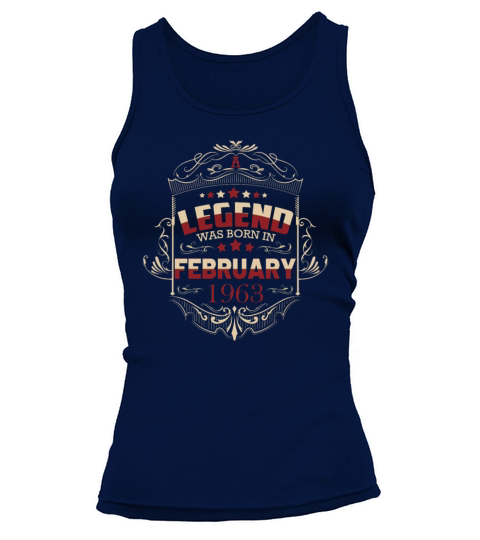 60th Birthday Gifts February 1963 Vintage Sayings Tank top Woman