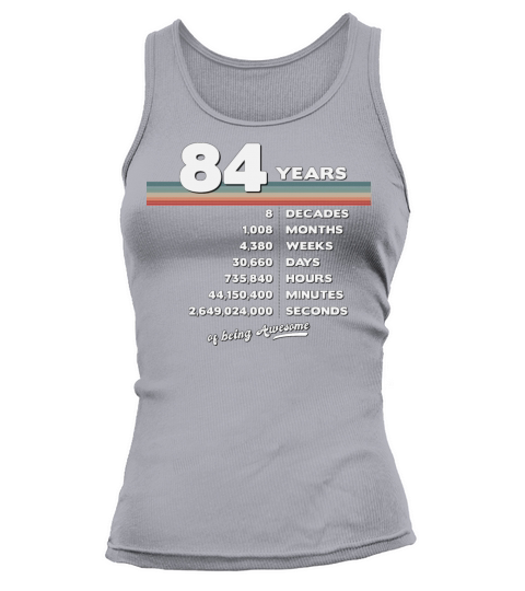 84th Birthday Vintage 84 Years Old Retro 1008 Tank top Woman