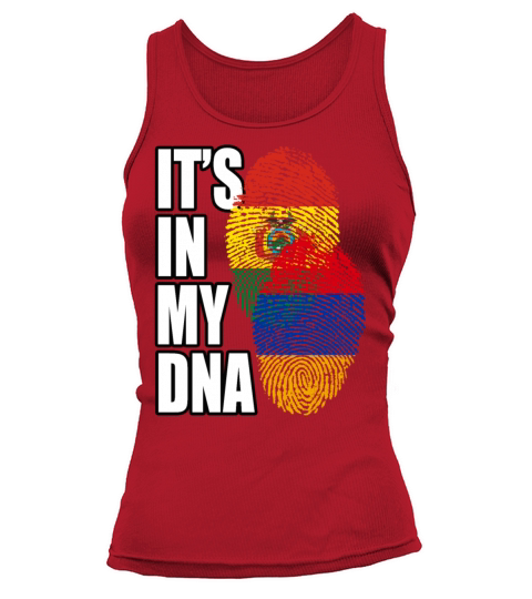 Armenian And Bolivian Mix Heritage DNA Flag Tank top Woman
