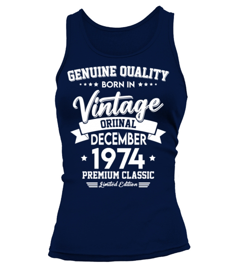 Born In December 1974 Original Vintage Tank top Woman