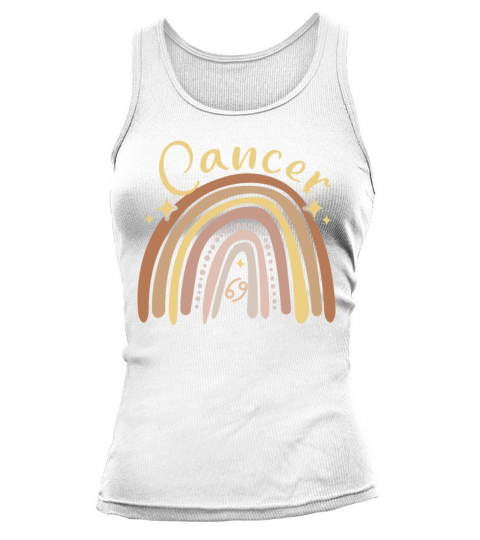 Cancer Zodiac Bohemian Boho Rainbow 70s Vintage Ae Tank top Woman