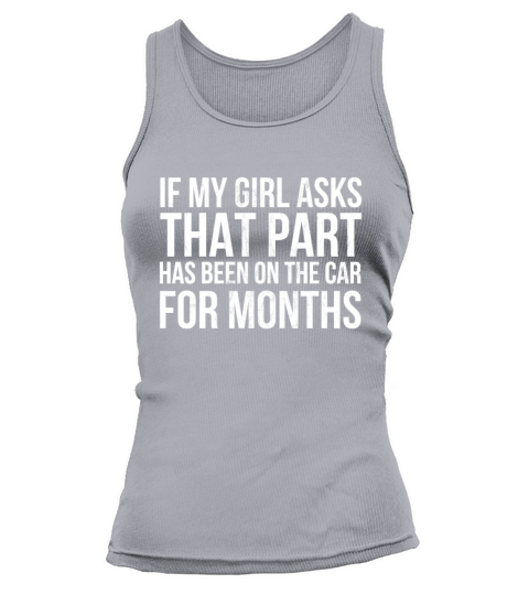 Funny Car Print Girl Asks Classic Car Show Muscle Tank top Woman