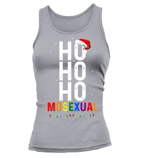 Ho Ho Ho Mosexual Gay Santa LGBT Pun Gay Christmas Tank top Woman