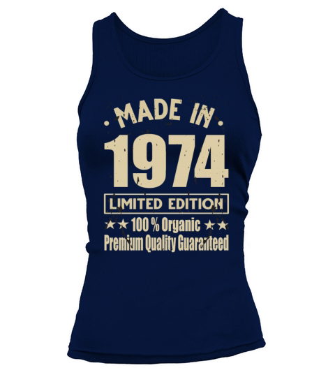 Made In 1974 Vintage Retro Limited Edition Tank top Woman