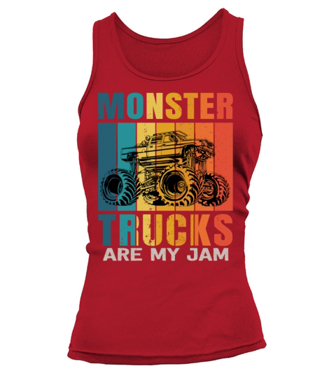 Monster Trucks Are My Jam Vintage Retro Tank top Woman