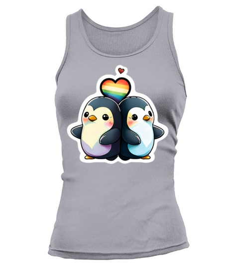Rainbow Penguin Couple307 Tank top Woman