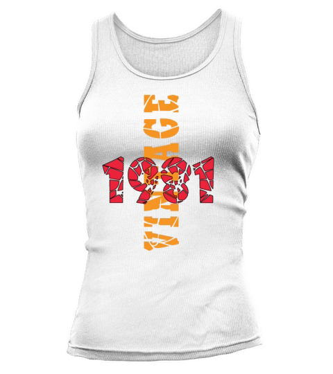 Retro Birthday Year Vintage 1981 Tank top Woman