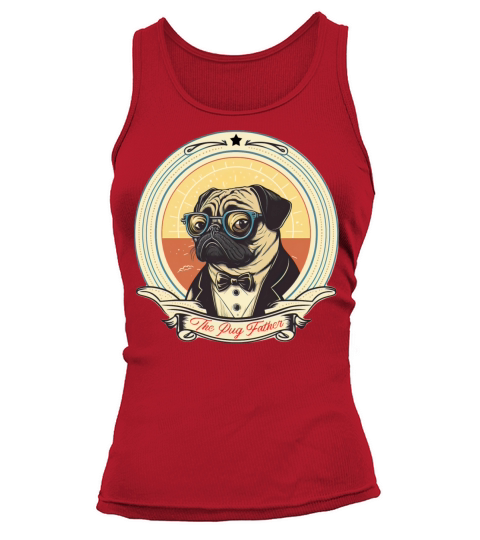 The Pug Father vintage Tank top Woman