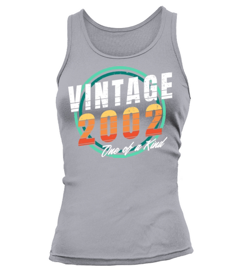 Vintage 2002 Shirt for Men Women 21 Year Old 21st Tank top Woman