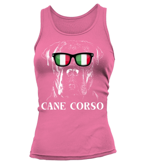 Vintage Cane Corso Italiano Dog Italy Flag Tank top Woman
