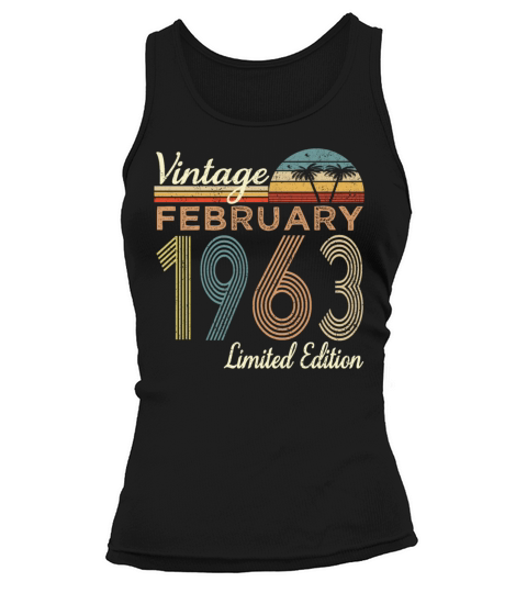 Vintage FEBRUARY 1963 Limited Edition Tank top Woman