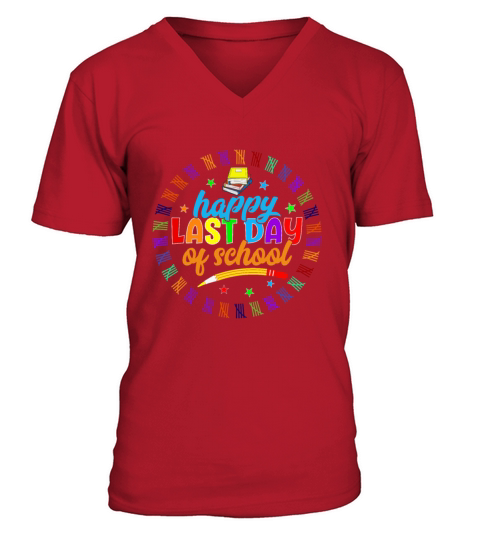100 Days Of School Design for Kindergarten Teacher V-Neck T-shirt