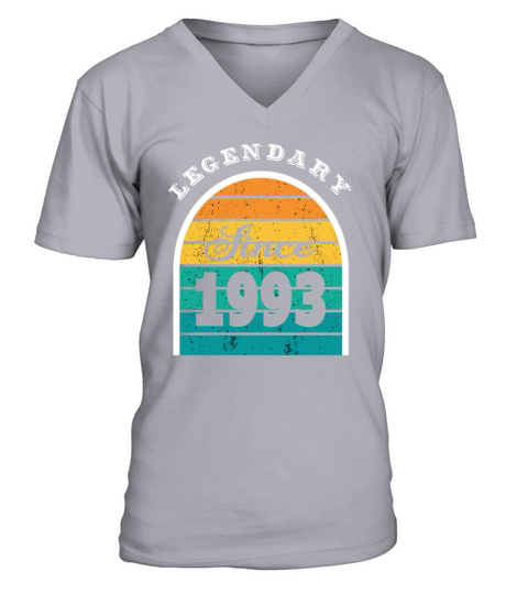 30th birthday vintage 1993 legendary since 1993 V-Neck T-shirt