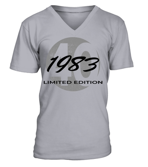 40th birthday men women 40 years 1983 vintage V-Neck T-shirt