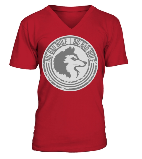 big bad wolf quote V-Neck T-shirt