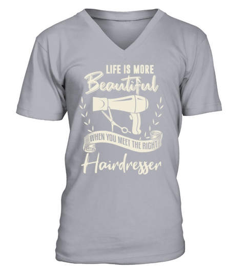 Hairdresser Shirt Funny Hairdresser Quote Hairstyl V-Neck T-shirt