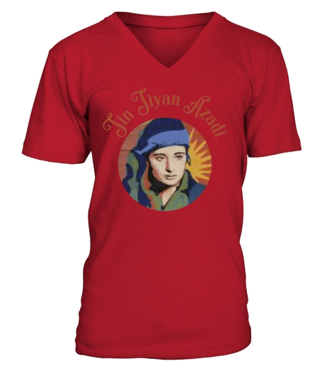 Jin Jiyan Azadi V-Neck T-shirt