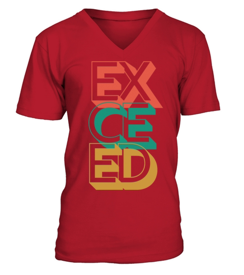 Retro Exceed V-Neck T-shirt