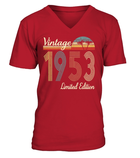 Vintage 1953 Limited Edition 70th Birthday Gift V-Neck T-shirt