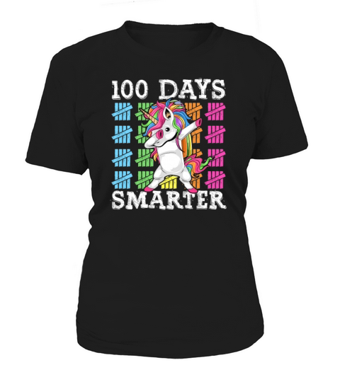 100 Days Of School Dabbing Unicorn Smarter Women's T-Shirt