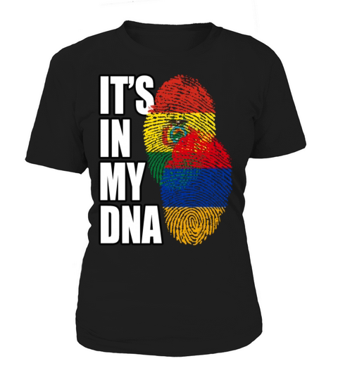 Armenian And Bolivian Mix Heritage DNA Flag Women's T-Shirt