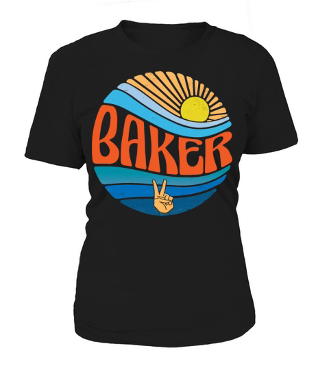 Baker Shirt Vintage Sunset Baker Groovy Tie Dye Women's T-Shirt