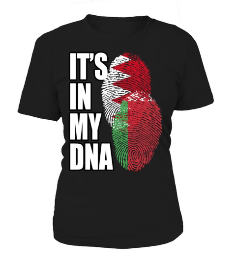 Belarusian And Bahraini Mix Heritage DNA Flag Women's T-Shirt