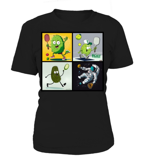 funny pickle playing pickleball - funny picklebal Women's T-Shirt