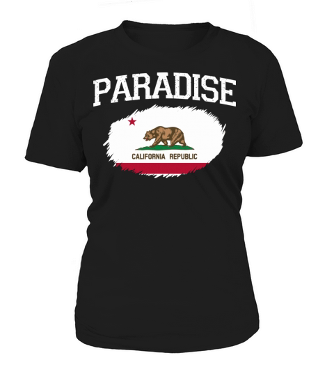 Paradise Ca California Flag Vintage Usa Sports Men Women's T-Shirt