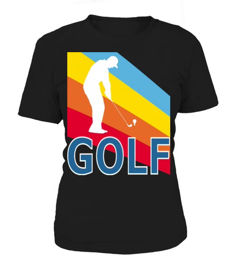 Retro Vintage Style Golf Player Sports Game Women's T-Shirt