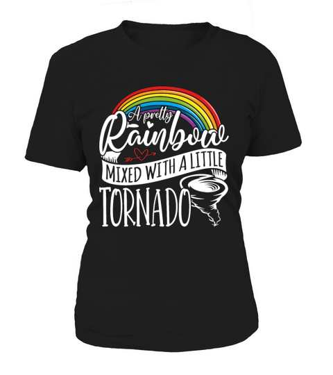 Tornadoes A Pretty Rainbow Mixed Natural Disaster Women's T-Shirt