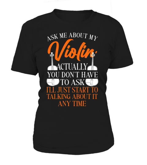 Violin Violinist Vintage Ask Me Women's T-Shirt