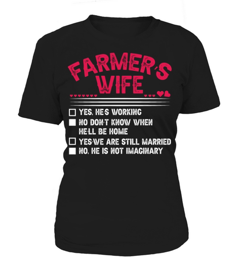 Womens Farmer s Wife Checklist funny saying gift Women's T-Shirt