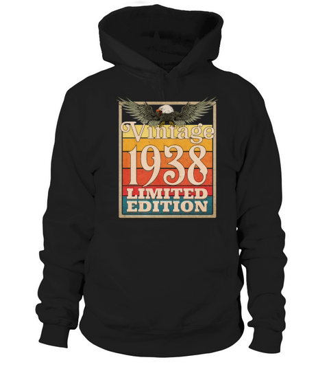 1938 Vintage Retro American Eagle Limited Edition Hoodie Unisex