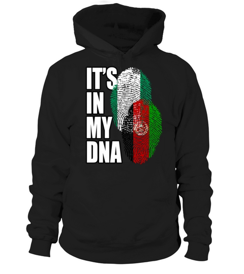 Afghan And Nigerian Mix Heritage DNA Flag Hoodie Unisex