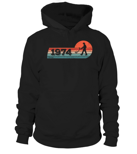 Detectorist Vintage 1974 Birthday Detectoring Hoodie Unisex
