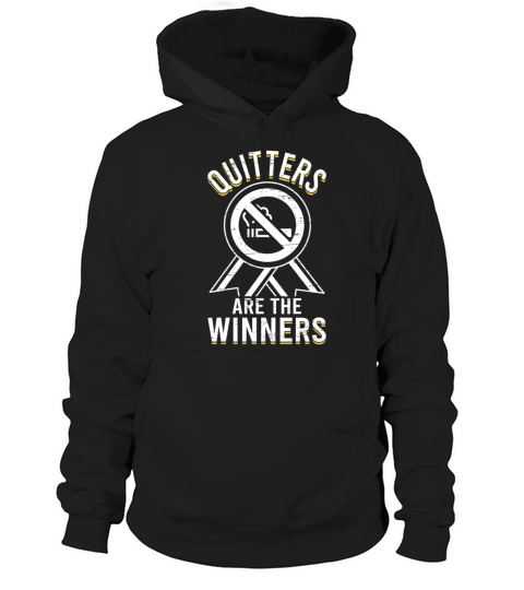 Quitters Are The Winners Support Lung Cancer Hoodie Unisex