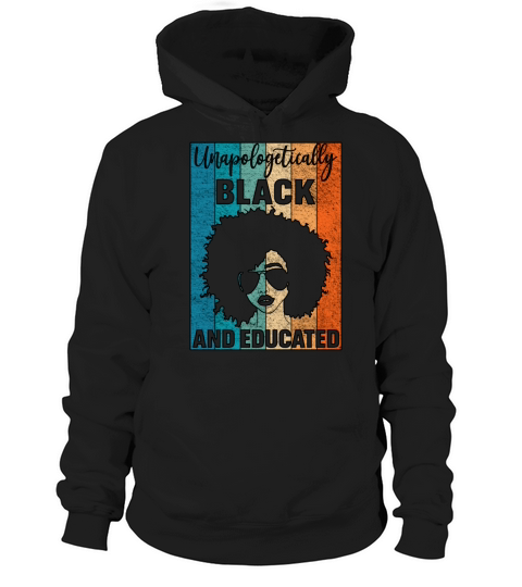 Unapologetically Black And Black History Month Hoodie Unisex