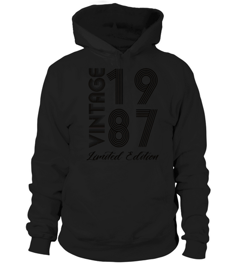 Vintage 1987 Vintage Birthday Retro Vintage Hoodie Unisex