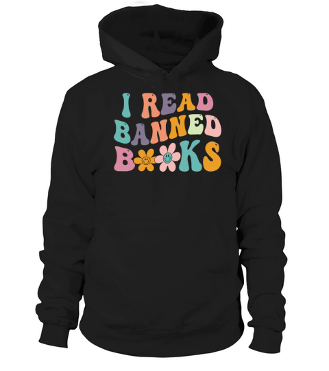 Vintage Readers I Read Banned Books Reading Hoodie Unisex