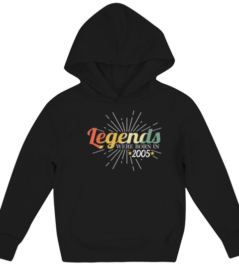 18th Birthday Retro Vintage 2005 Sayings Kids Hoodie